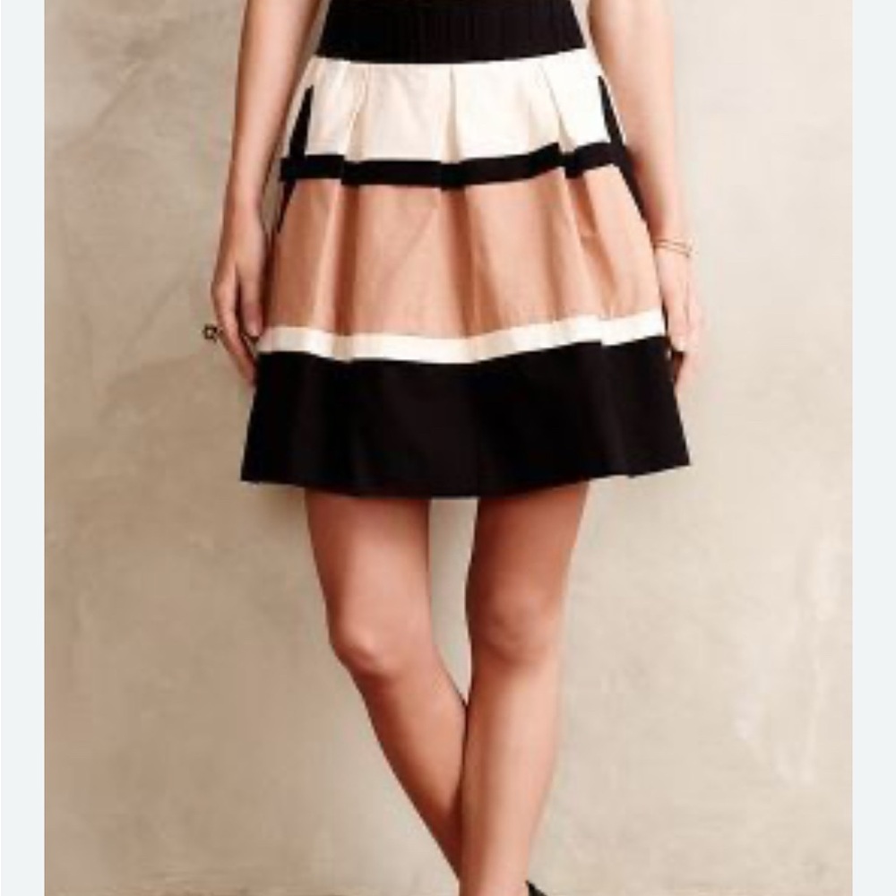 Anthropologie HD in Paris Women's Colorblock Skirt - Small